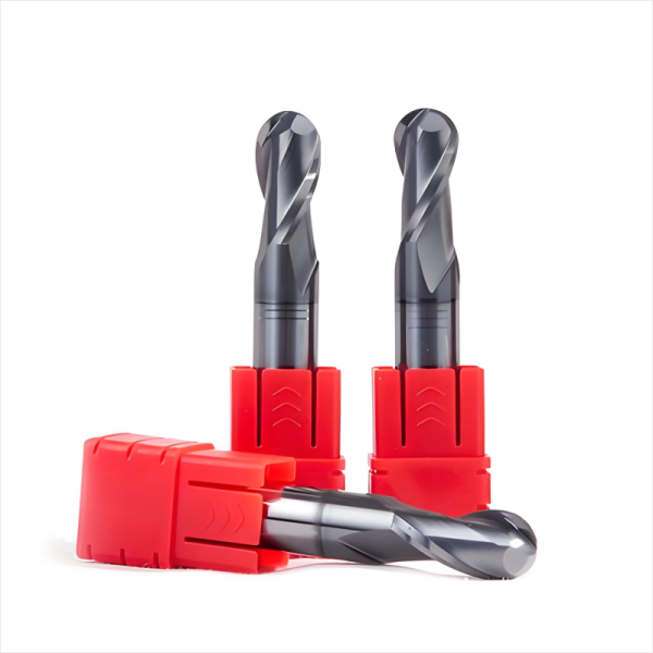 Tungsten Steel Ball Nose Milling Cutter 55 60 65 Degree 2 Flute Ballnose Endmill