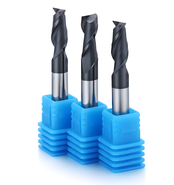 High Strength Tungsten Carbide End Mill Square 2F Ultra Fine