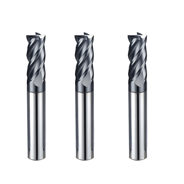 60 Degrees Carbide Flat End Mill Coated HRC60 Steel Milling Cutter