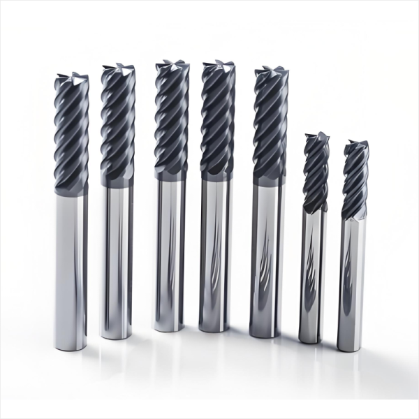 HRC60 6 Flute Carbide End Mill High Feed 4F 6F 8F Milling Cutters - Image 2