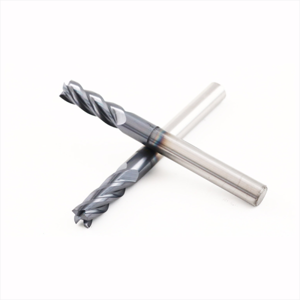 Inches size High Feed CNC End Mill HRC55 3 Flute Flat Milling Cutter For Aluminum - Image 3