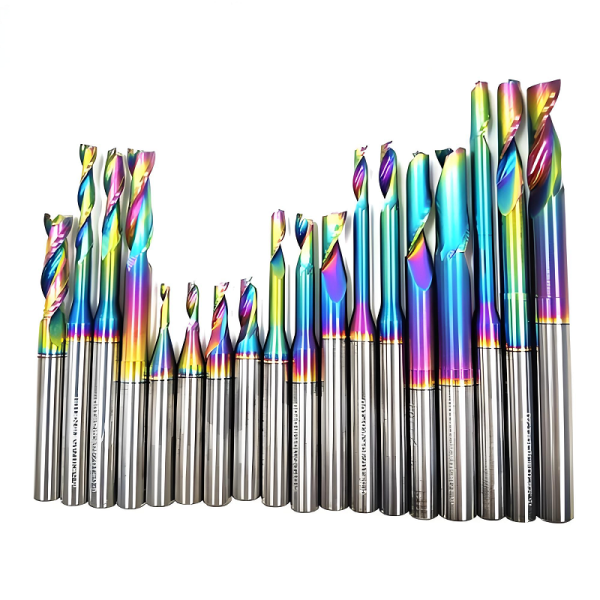 Coated 2 Flutes Taper Ball Nose DLC HRC55 Solid Carbide End Mills for aluminum Carving Tooling Cutter Used - Image 3