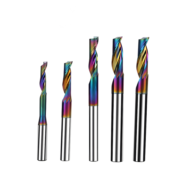 Single Flute Bits Aluminum Milling Cutter CNC Carbide Endmill Bits DLC Coating Single Flute End Mill For Cutting Aluminum - Image 2