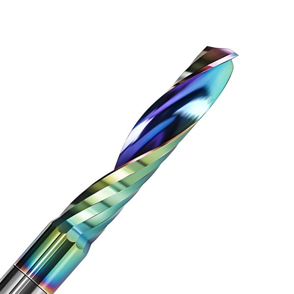 Single Flute Bits Aluminum Milling Cutter CNC Carbide Endmill Bits DLC Coating Single Flute End Mill For Cutting Aluminum