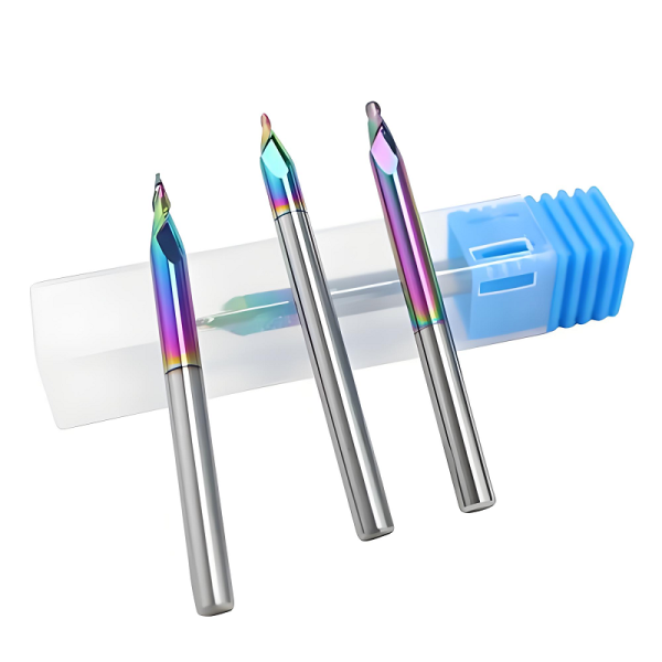 DLC Coated Taper square Aluminum Carving Bit End Mill Coated Cutter Alumminum Engraving Bits Tin Solid Hard Alloy - Image 3
