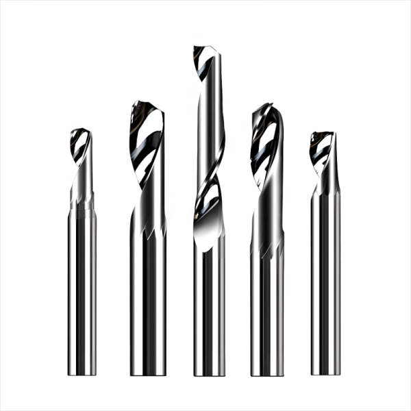 Acrylic Mini Letter End Mill Single Flute 4mm Single Flute 3.175mm CNC Milling Cutter Plastic Solid Carbide End Mill