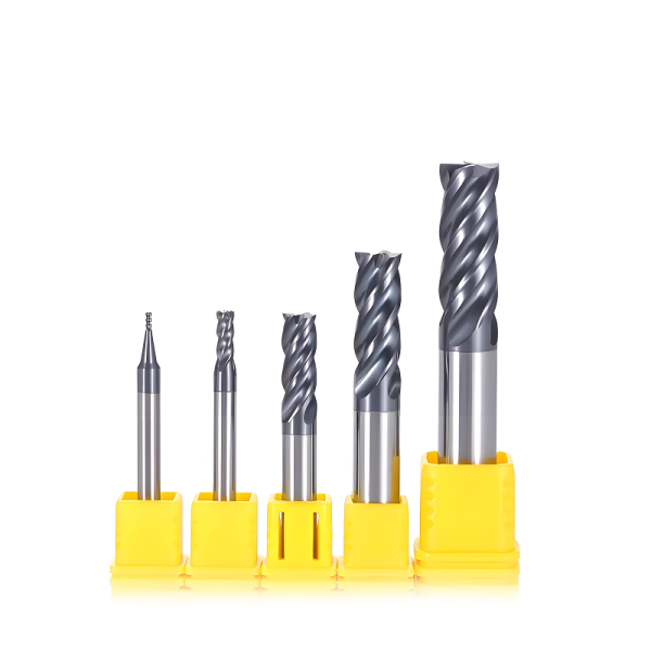 High performance HRC65 4-Flute Carbide End Mill CNC Tools Flat Endmills Tungsten Steel Milling Cutter For Stainless Metal - Image 2