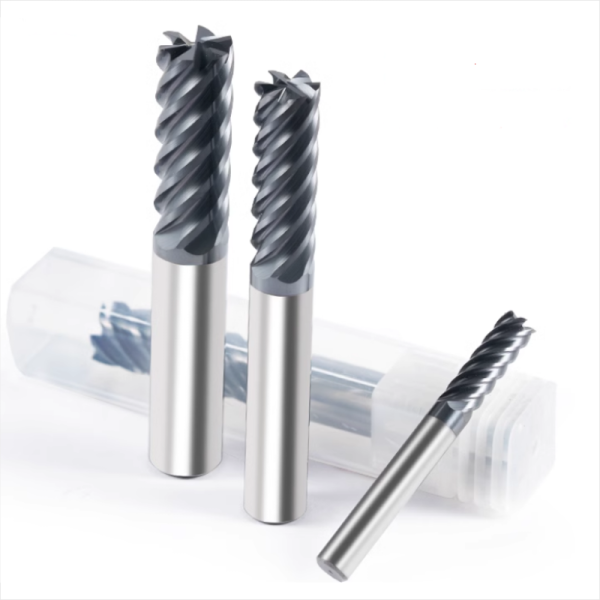 High-Feed 6-Flute Solid Carbide End Mill for Steel & Stainless Steel - Image 2