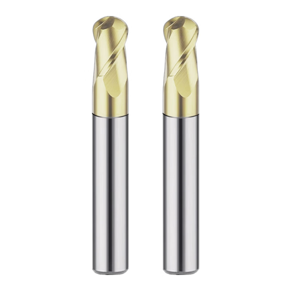Durable Solid Carbide Fresa Coated CNC 2 Flutes ball nose Milling Cutter for Titanium Alloy